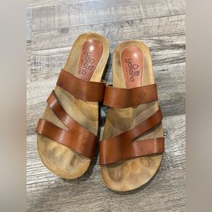 Yokono Women’s Leather Sandals Size 6.5